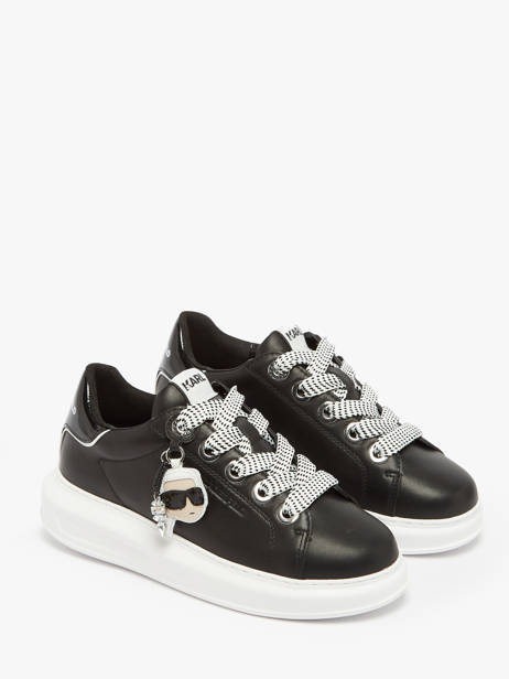 Sneakers Kapri Nft Twin En Cuir Karl lagerfeld Noir accessoires KL62576T vue secondaire 2