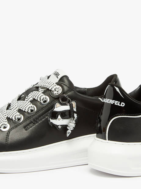 Sneakers Kapri Nft Twin En Cuir Karl lagerfeld Noir accessoires KL62576T vue secondaire 3