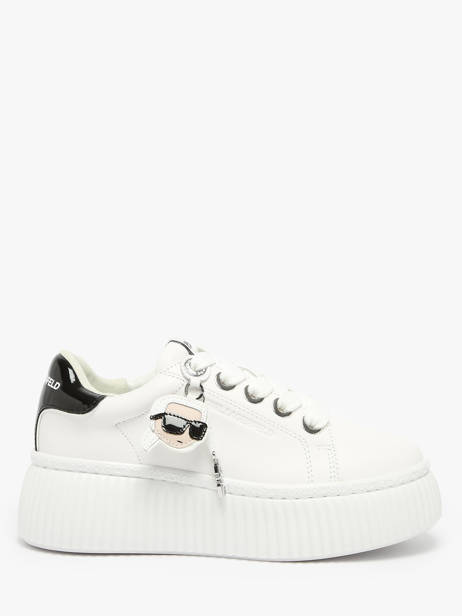 Sneakers Kreeper Low Nft Twin En Cuir Karl lagerfeld Blanc accessoires KL42376T