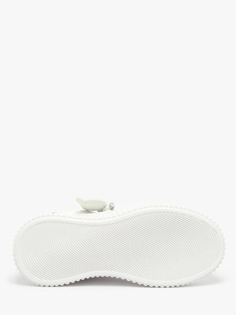 Sneakers Kreeper Low Nft Twin En Cuir Karl lagerfeld Blanc accessoires KL42376T vue secondaire 5