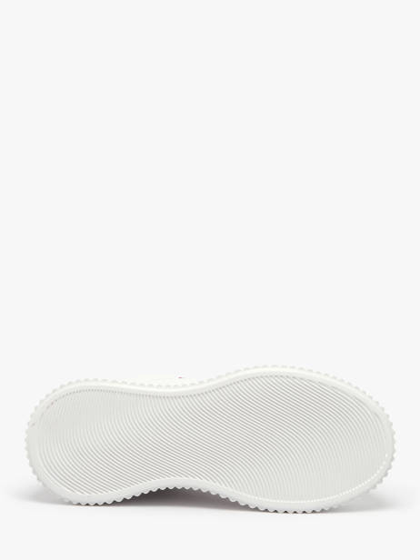 Sneakers Kreeper Low Valentine En Cuir Karl lagerfeld Blanc accessoires KL42314V vue secondaire 5