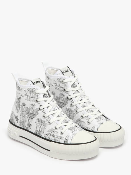 Sneakers Kampus Max Jorge Karl lagerfeld Blanc accessoires KL60455 vue secondaire 2
