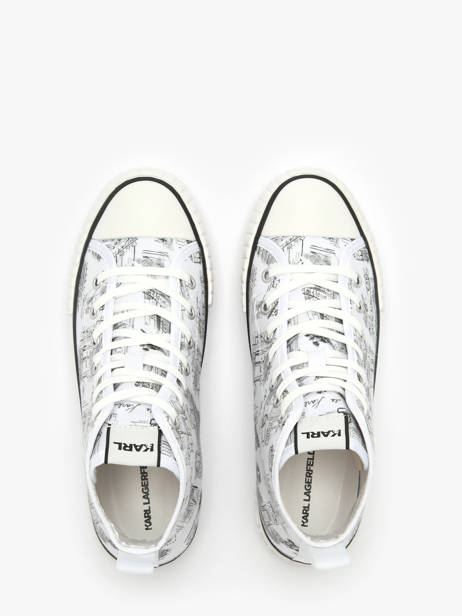 Sneakers Kampus Max Jorge Karl lagerfeld Blanc accessoires KL60455 vue secondaire 4
