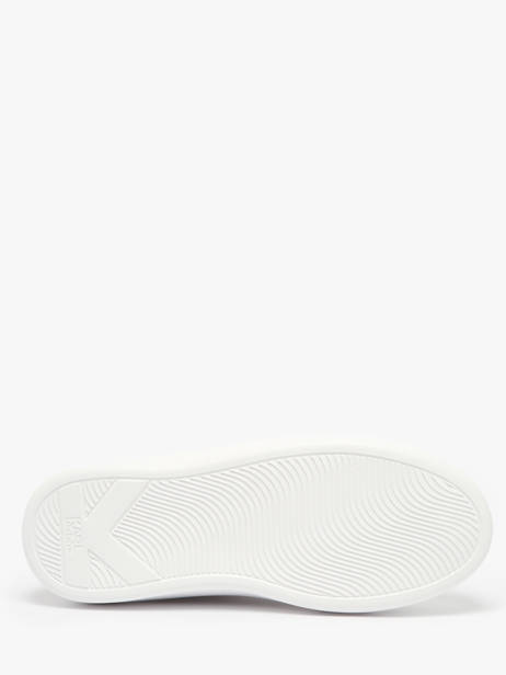 Sneakers Kapri Signiature Embossed En Cuir Karl lagerfeld Blanc accessoires KL62511A vue secondaire 5