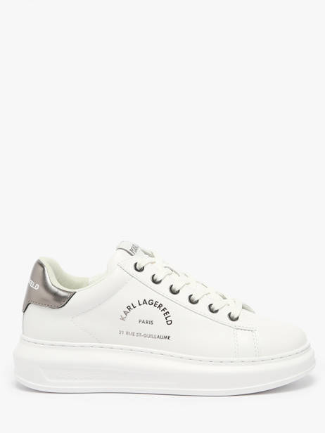 Sneakers Kapri Maison Karl En Cuir Karl lagerfeld Blanc accessoires KL62538K