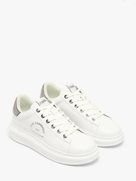 Sneakers Kapri Maison Karl En Cuir Karl lagerfeld Blanc accessoires KL62538K vue secondaire 2