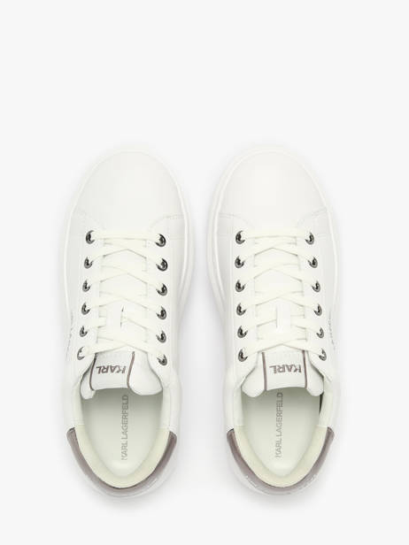 Sneakers Kapri Maison Karl En Cuir Karl lagerfeld Blanc accessoires KL62538K vue secondaire 4