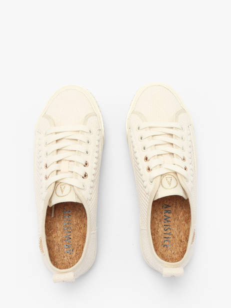 Sneakers Armistice Blanc accessoires GANATAVE vue secondaire 4