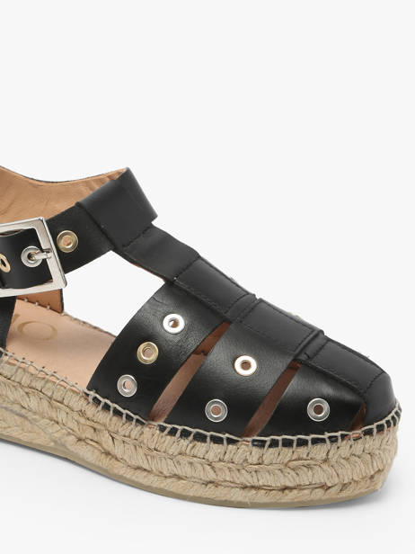 Espadrilles Talon Compensé Cherlin Gaimo Noir accessoires CHERLIN vue secondaire 2