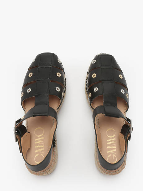 Espadrilles Talon Compensé Cherlin Gaimo Noir accessoires CHERLIN vue secondaire 3