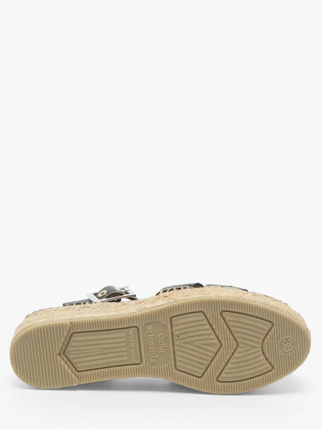 Espadrilles Talon Compensé Cherlin Gaimo Noir accessoires CHERLIN vue secondaire 4