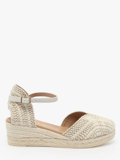 Espadrilles Talon Compensé Belmira Gaimo Beige accessoires BELMIRA