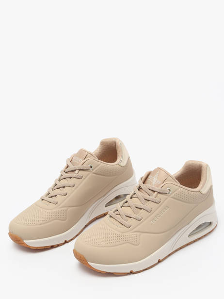 Sneakers Uno Shimmer Away Skechers Beige accessoires 155196 vue secondaire 2