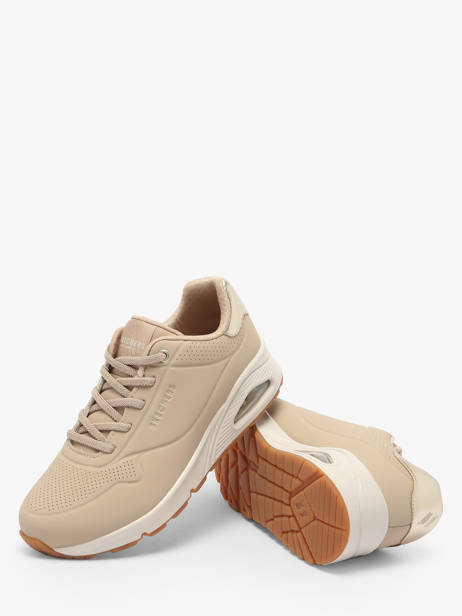 Sneakers Uno Shimmer Away Skechers Beige accessoires 155196 vue secondaire 3