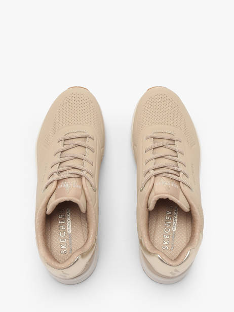 Sneakers Uno Shimmer Away Skechers Beige accessoires 155196 vue secondaire 4