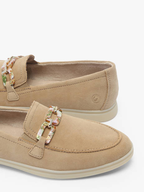 Mocassins En Cuir Remonte Beige accessoires 62 vue secondaire 3