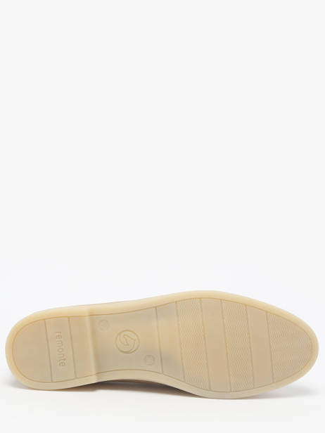 Mocassins En Cuir Remonte Beige accessoires 62 vue secondaire 5