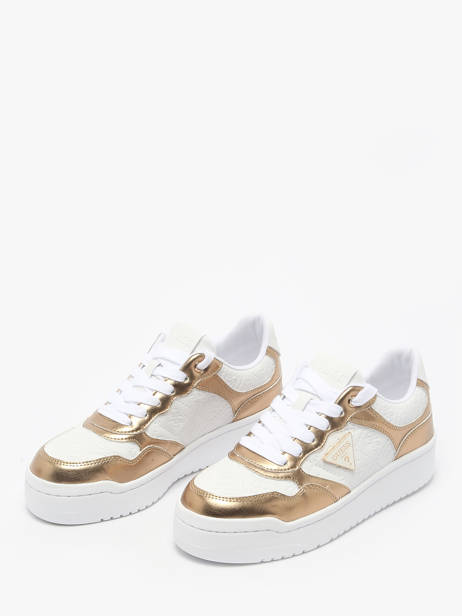 Sneakers Miram En Cuir Guess Blanc accessoires MI6FAL12 vue secondaire 3