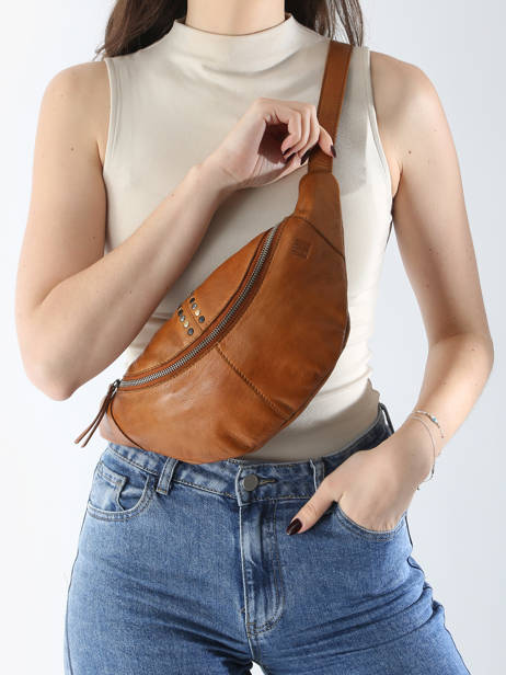 Sac Banane Heritage Cuir Biba Marron heritage HAK5L vue secondaire 1