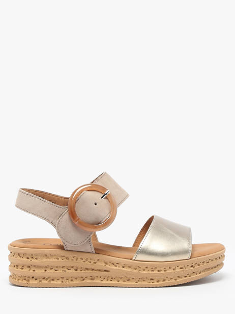 Sandales En Cuir Gabor Or accessoires 62
