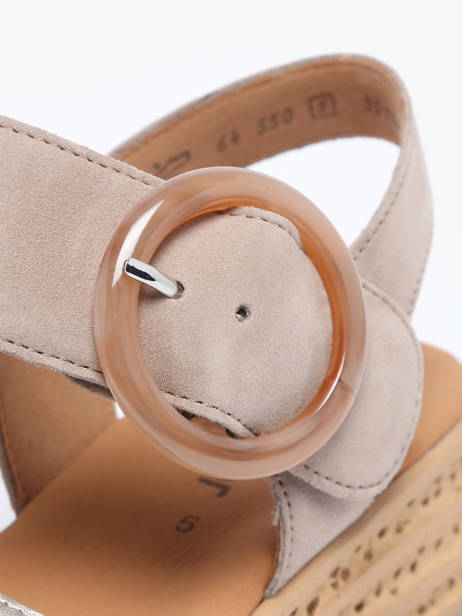 Sandales En Cuir Gabor Or accessoires 62 vue secondaire 2