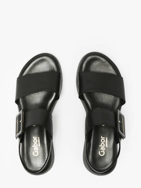 Sandales En Cuir Gabor Noir accessoires 67 vue secondaire 3