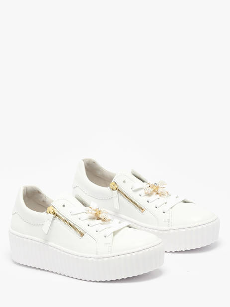 Sneakers En Cuir Gabor Blanc accessoires 21 vue secondaire 2