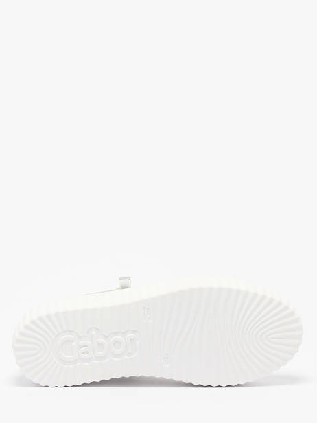 Sneakers En Cuir Gabor Blanc accessoires 21 vue secondaire 5