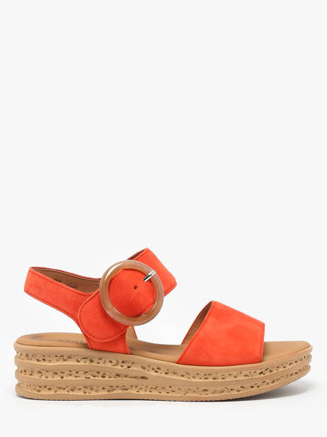 Sandales En Cuir Gabor Orange accessoires 13