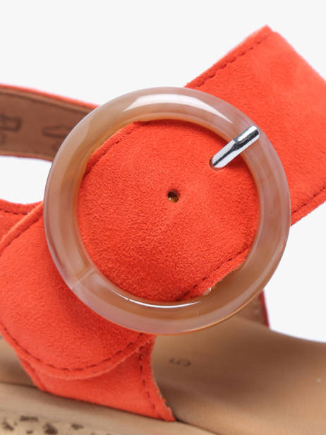 Sandales En Cuir Gabor Orange accessoires 13 vue secondaire 2