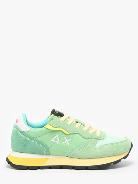 Sneakers Ally Color Explosion Sun68 Vert accessoires Z35204