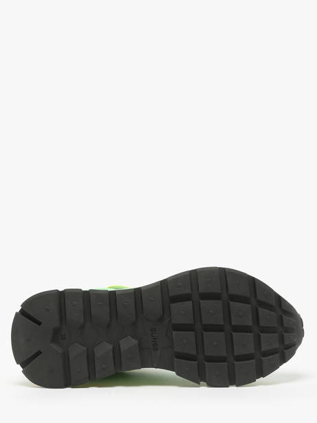 Sneakers Ally Color Explosion Sun68 Vert accessoires Z35204 vue secondaire 5