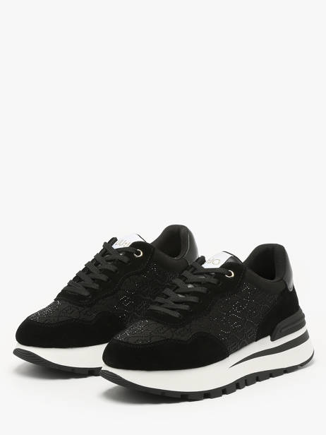 Sneakers Amazing 20 En Cuir Liu jo Noir accessoires BA5043PX vue secondaire 2