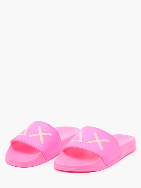 Claquettes Logo Sun68 Rose accessoires X35204 vue secondaire 2