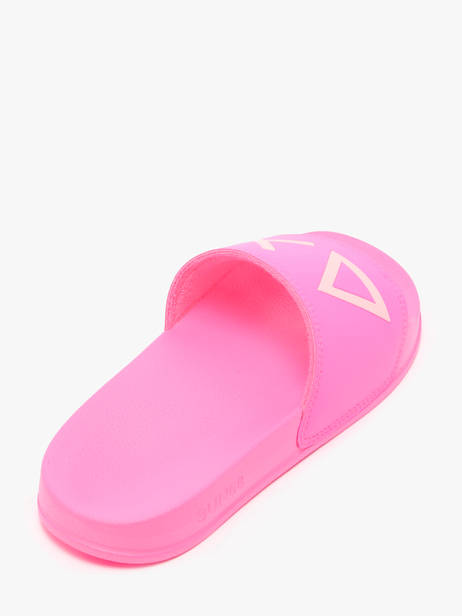 Claquettes Logo Sun68 Rose accessoires X35204 vue secondaire 3