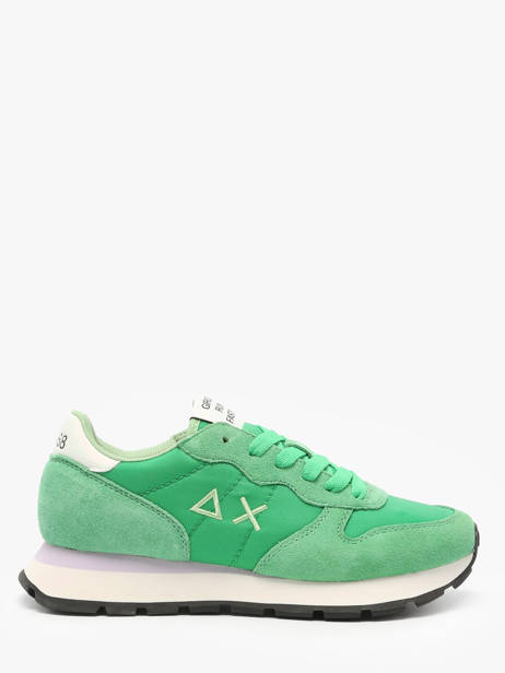 Sneakers Ally Solid Nylon Sun68 Vert accessoires Z35201