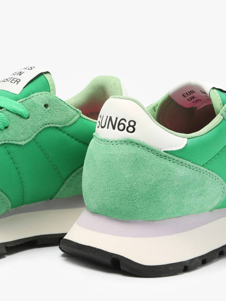 Sneakers Ally Solid Nylon Sun68 Vert accessoires Z35201 vue secondaire 3