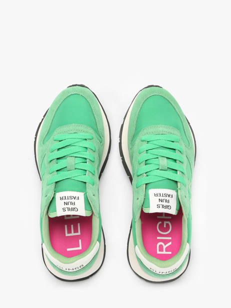 Sneakers Ally Solid Nylon Sun68 Vert accessoires Z35201 vue secondaire 4
