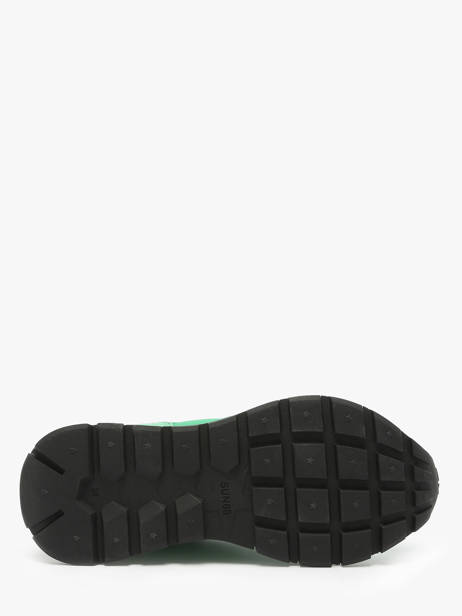Sneakers Ally Solid Nylon Sun68 Vert accessoires Z35201 vue secondaire 5