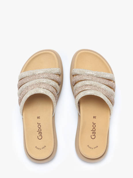 Mules Gabor Argent accessoires 82 vue secondaire 4