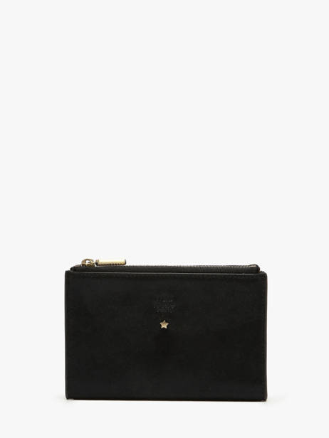 Portefeuille Cuir Mila louise Noir vintage 3576X