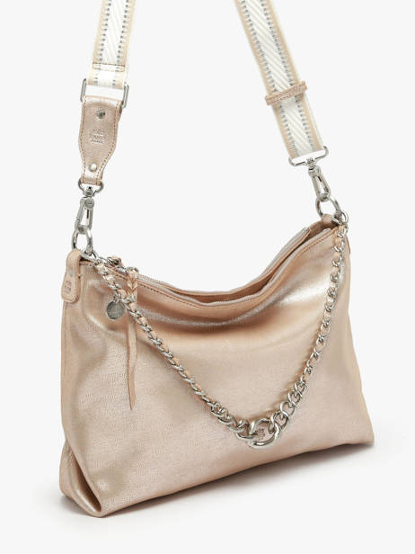 Sac Bandoulière Vintage Cuir Mila louise Beige vintage 3822RX vue secondaire 2