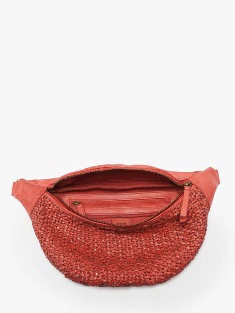Sac Banane Biba Rouge leather BRI5L vue secondaire 3