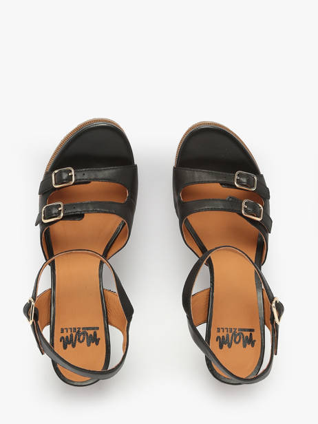 Escarpins Jouta En Cuir Mam'zelle Noir accessoires CSG1H31 vue secondaire 3