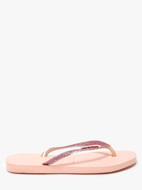 Tongs Slim Glitter Ii Havaianas Rose accessoires 4146975F vue secondaire 1