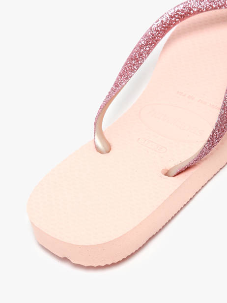 Tongs Slim Glitter Ii Havaianas Rose accessoires 4146975F vue secondaire 3