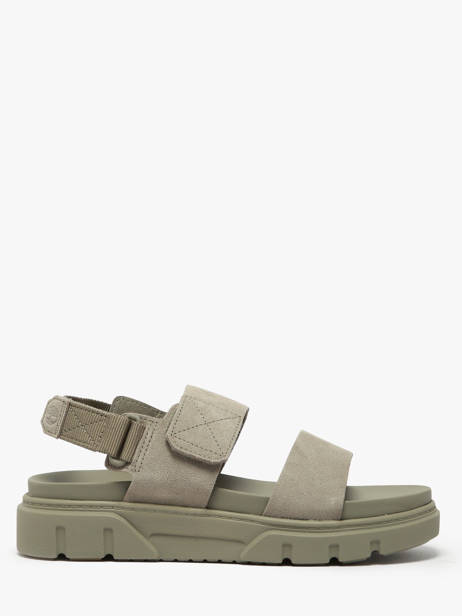 Sandales Greyfield En Cuir Timberland Vert accessoires 61MGEO31