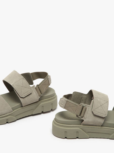 Sandales Greyfield En Cuir Timberland Vert accessoires 61MGEO31 vue secondaire 2