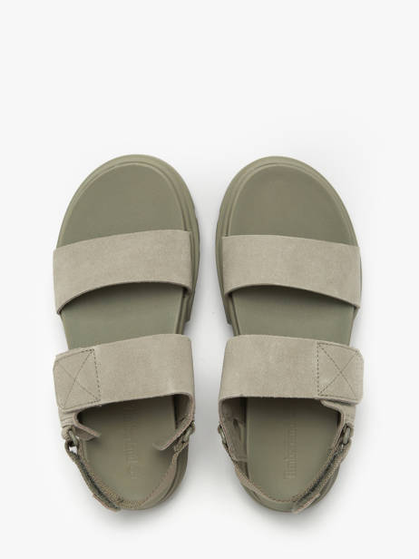 Sandales Greyfield En Cuir Timberland Vert accessoires 61MGEO31 vue secondaire 3