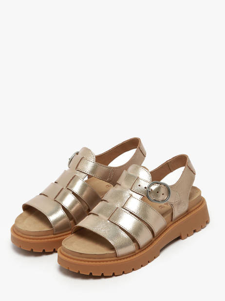 Sandales Clairemont Way En Cuir Timberland Or accessoires 2Q1PN751 vue secondaire 1